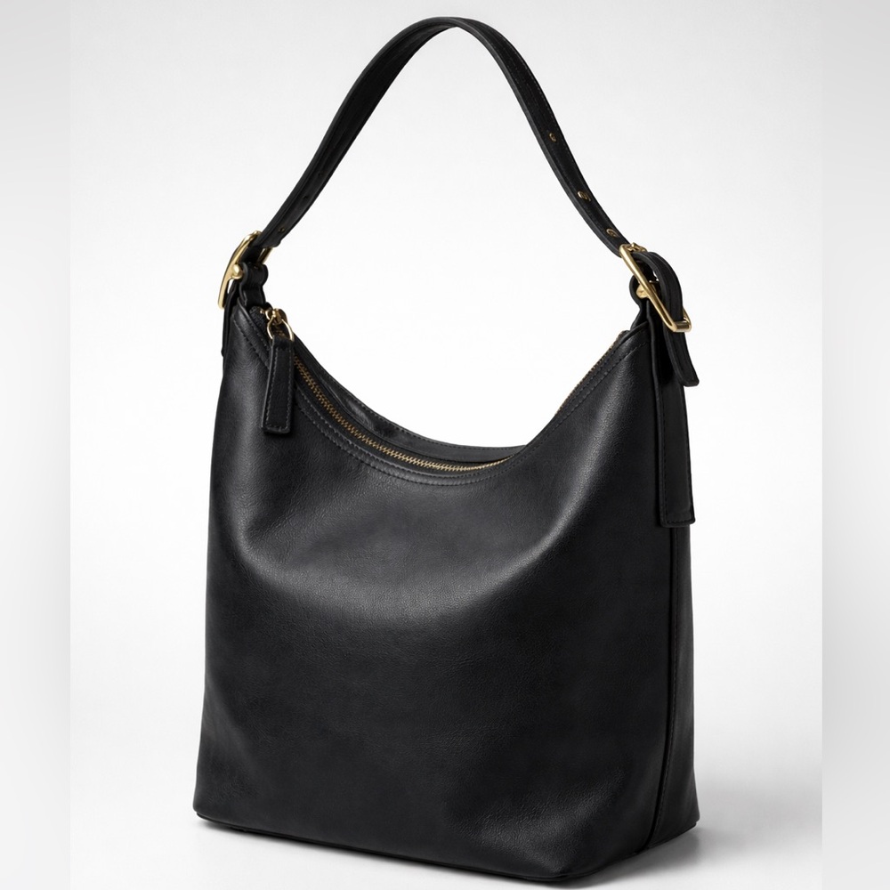 VINTAGE COACH 2001 Legacy West Hobo Black Leather USA - 9823